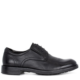 【WALTER STEIGER】BLACK PLAIN DERBY SHOES WALTER STEIGER】BLACK PLAIN DERBY SHOES Walter Steiger Black
